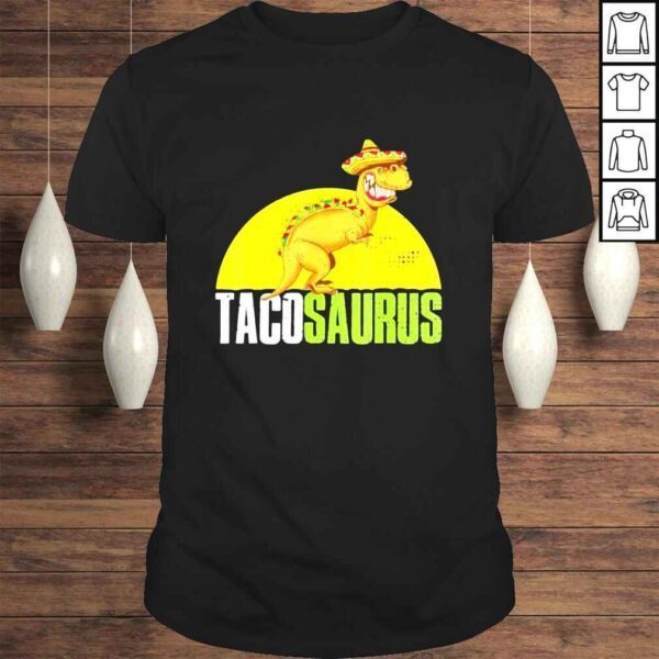 Tacosaurus rex dinosaur taco cinco de mayo party shirt