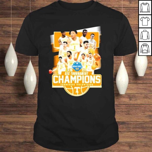 Tennessee Basketball Team 2022 SEC Tournament Champions Shirt