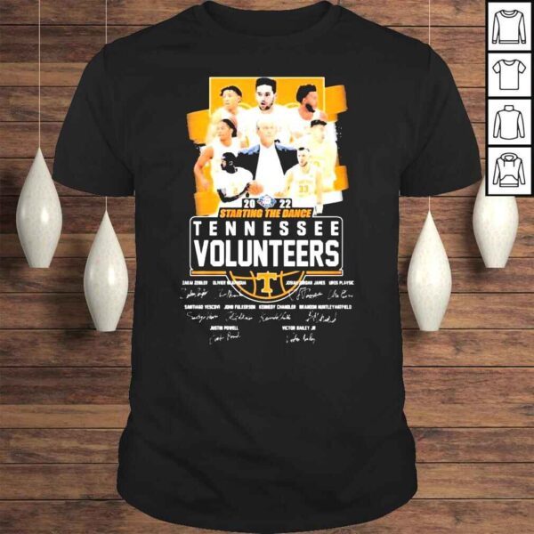 Tennessee Volunteers Starting The dance 2022 signatures shirt