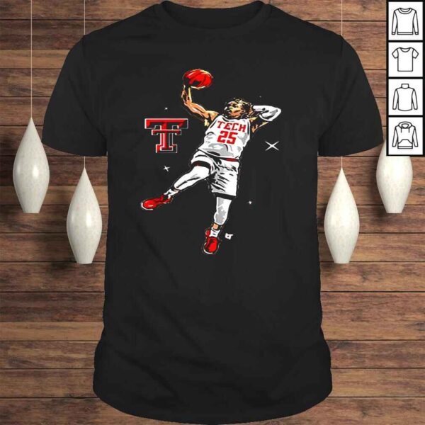 Texas Tech Basketball Adonis Arms Dunk Shirt