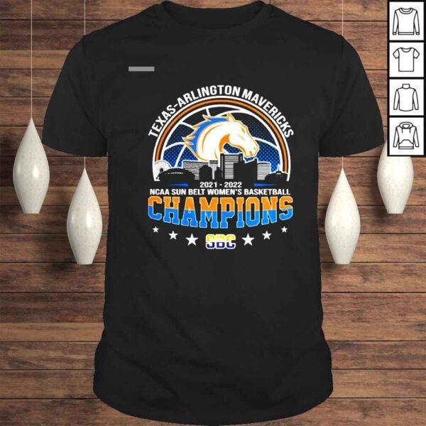 Texasarlington Mavericks NCAA Sun Belt Womens Basketball 20212022 Champions Shirt