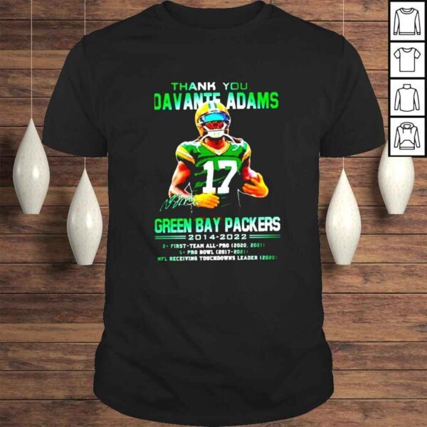 Thank you Davante Adams Green Bay Packers 20142022 signature shirt