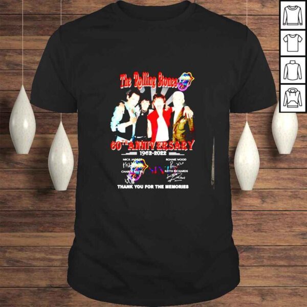 The Rolling Stones 60th anniversary 19622022 thank you for the memories signatures shirt