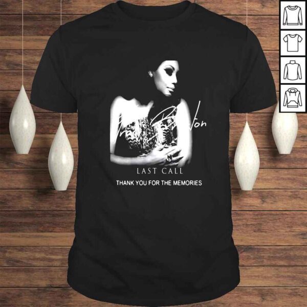 Traci Braxton last call thank you for the memories signature shirt