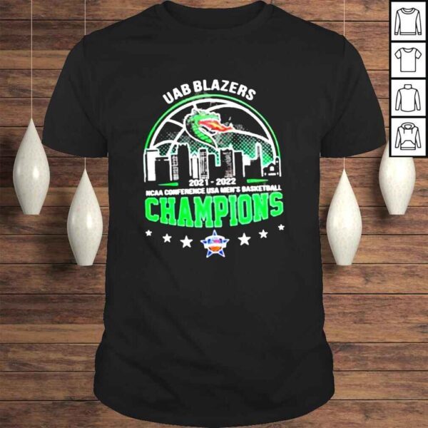 UAB Blazers 20212022 Ncaa Conference USA Mens Basketball Champions New Shirt