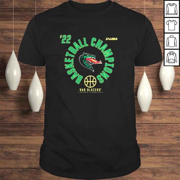 UAB Blazers 2022 CUSA Mens Basketball Conference Tournament Champions TShirt