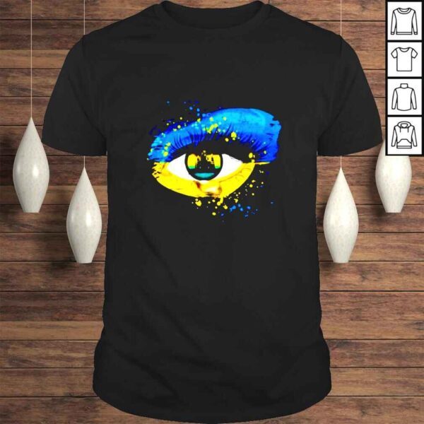 Ukraine eyes tear stay strong peace no war Tshirt