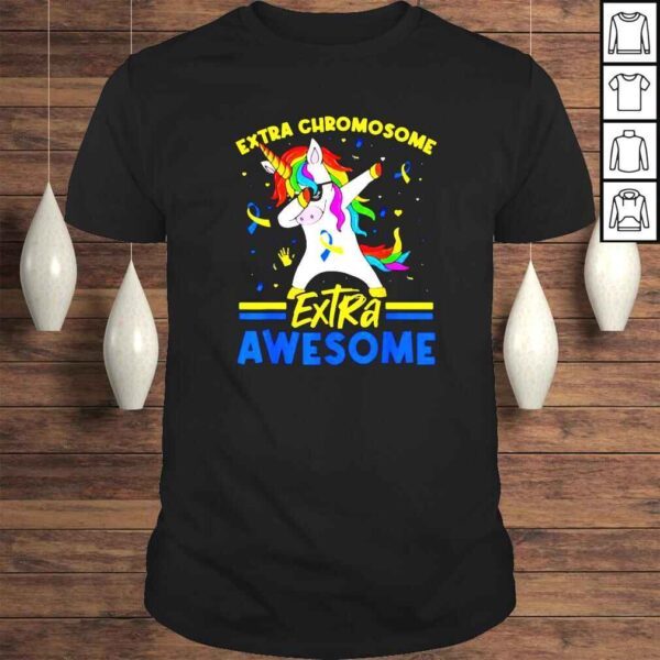 Unicorn dabbing extra chromosome extra awesome TShirt