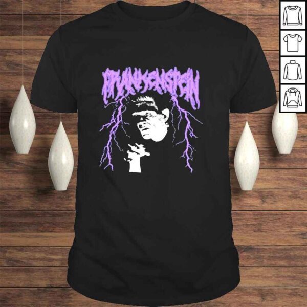 Universal Monsters Frankenstein Monster Metal T Shirt