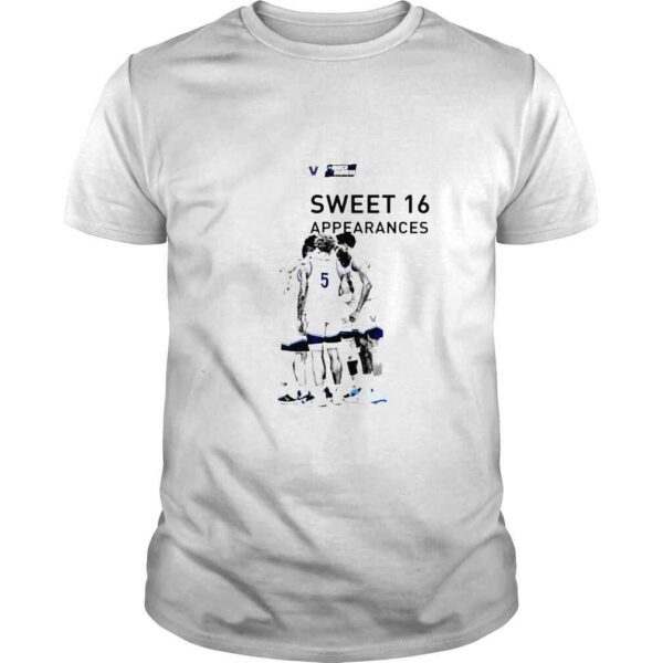 Villanova Wildcats Sweet 16 Appearances NCAA March Madness shirt