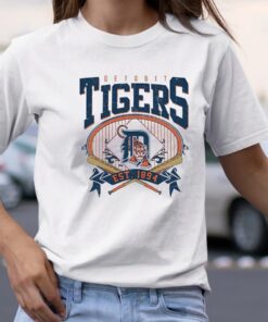 Vintage MLB Detroit Tigers EST 1894 TShirt