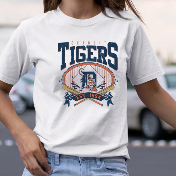 Vintage MLB Detroit Tigers EST 1894 TShirt