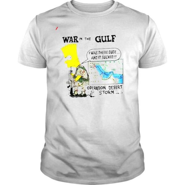 War In The Gulf 1991 Bart Simpson Shirt