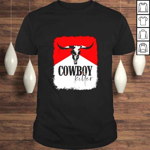 Western Southern Bull Skull Cowboy Killer TShirt