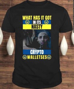 What has it got in its nasty crypto wallets shirt
