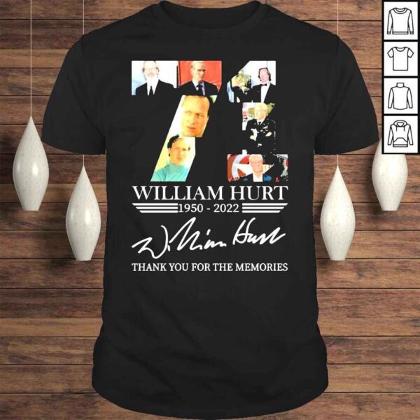 William Hurt 19502022 thank You for the memories signature shirt