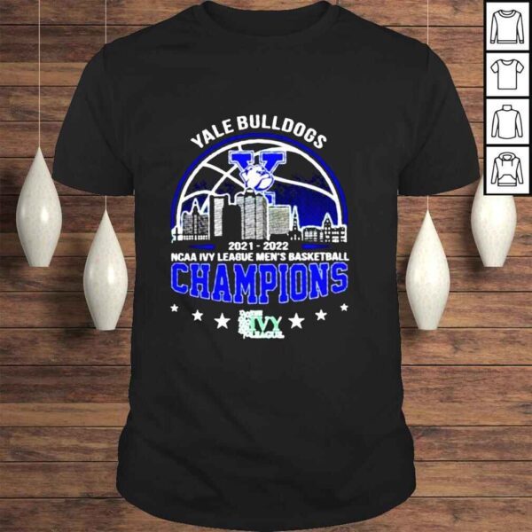 Yale bulldogs 20212022 ncaa ivy league mens basketball champions logo shirt