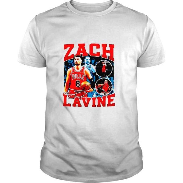 Zach Lavine Chicago Vintage Retro 80s 90s Bootleg TShirt