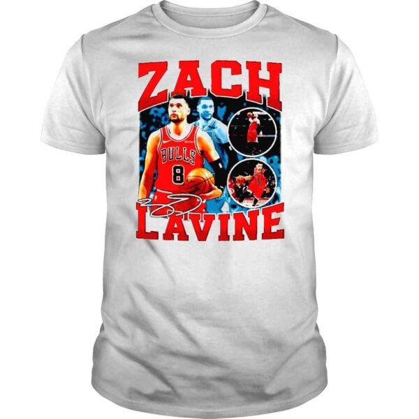 Zach Lavine Chicago Vintage Retro 80s 90s Bootleg Tee Shirt