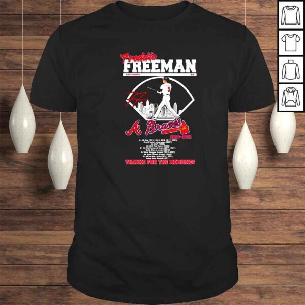 atlanta Braves Freddie Freeman 2010 2021 signature shirt