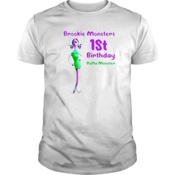 brookie monsters 1st birthday nana monster shirt