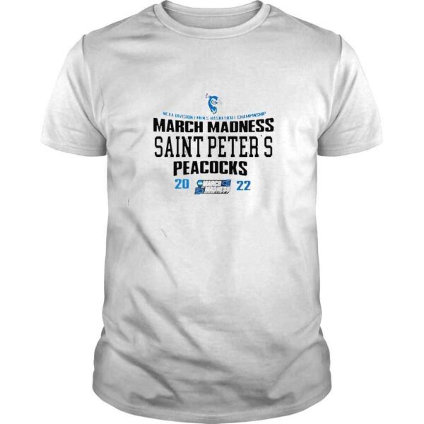 nCAA Division I Men’s Basketball Championship March Madness Saint Peter’s Peacocks shirt