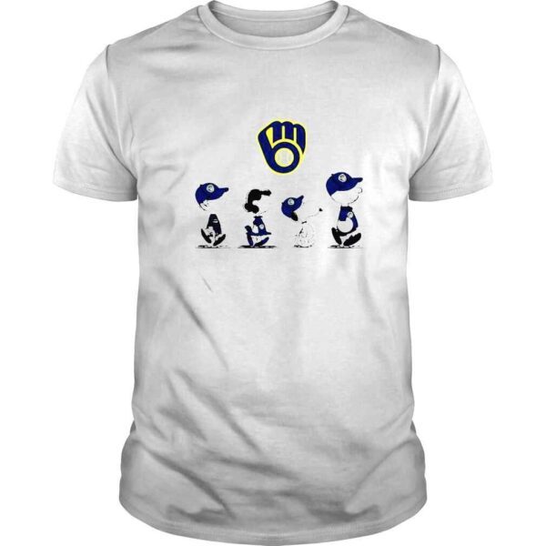 peanuts characters Milwaukee Brewers shirt