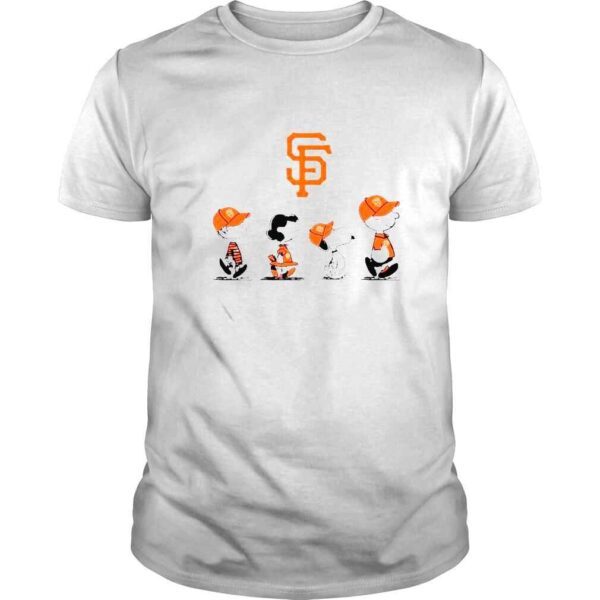 peanuts characters San Francisco Giants shirt