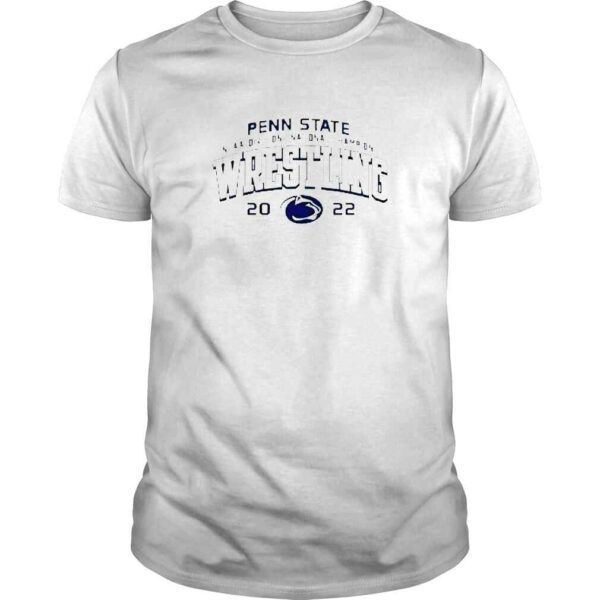 penn State 2022 10X Wrestling NCAA National Champs Double Sided TShirt