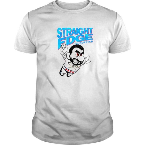 straight Edge Superstar CM Punk Super Mario shirt