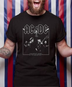 AC DC PWRD UP B&W Longsleeve TShirt