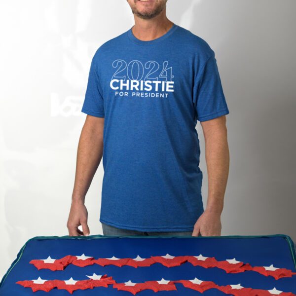 Christie for President Heather Royal Blue Jersey T-Shirts