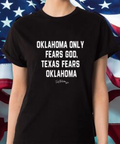 Danny Stutsman 28 Sooners Oklahoma Only Fears God Texas Fears Oklahoma Shirt