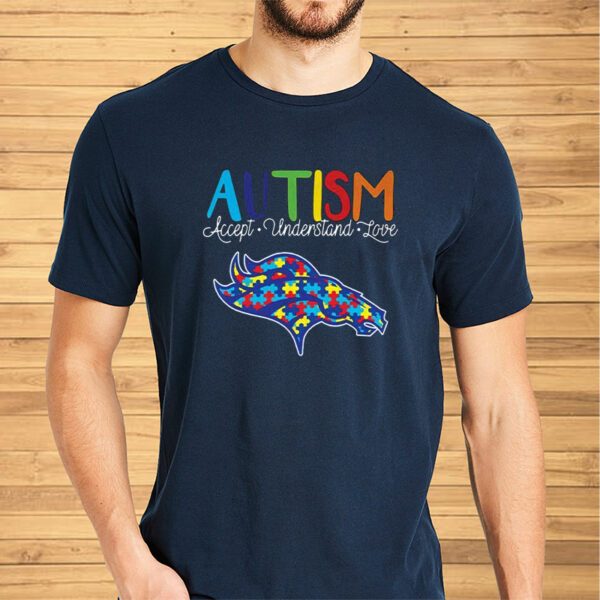 Denver Broncos Nfl Autism Awareness Accept Understand Love Shirt