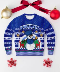 Freeze Snowman Ugly Christmas Sweaters