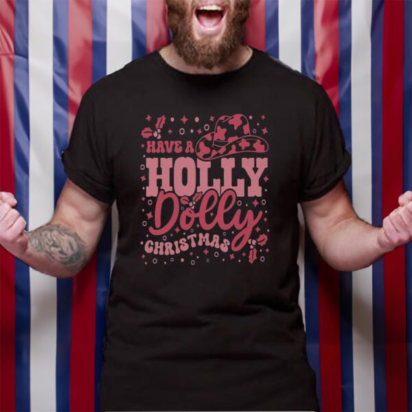 Holly Christmas Dolly Parton TShirt