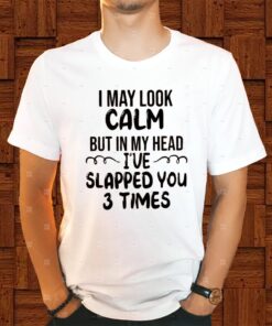 I May Look Calm But In My Head I’ve Slapped You 3 Times Shirt