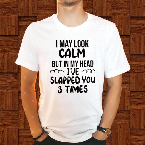 I May Look Calm But In My Head I’ve Slapped You 3 Times Shirt