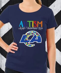 Los Angeles Rams Nfl Autism Awareness Accept Understand Love TShirt