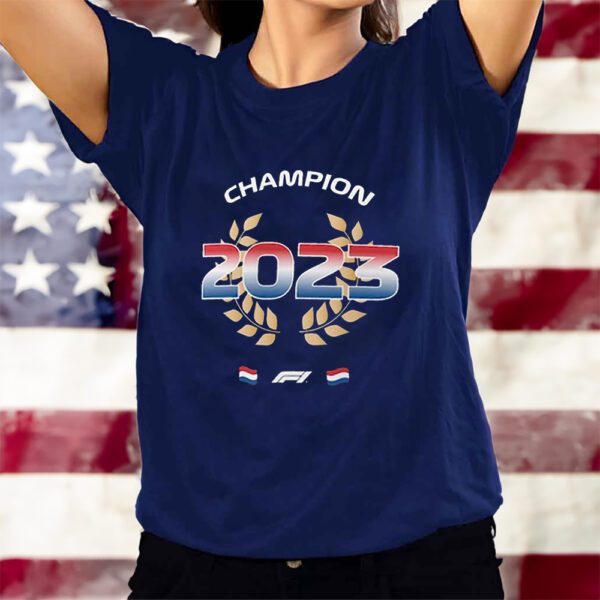 Max Verstappen 2023 F1 World Drivers’ Champion T-Shirts