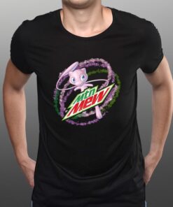 Mew Pokemon Mountain Dew Logo T-Shirts