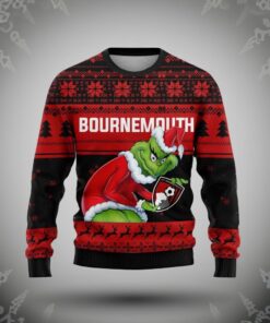 Personalized EPL Bournemouth Grinch Ugly Sweaters All Over Print For Fan