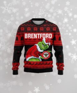 Personalized EPL Brentford Grinch Ugly Sweaters All Over Print For Fan