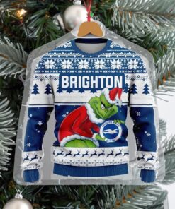 Personalized EPL Brighton Grinch Ugly Sweaters All Over Print For Fan