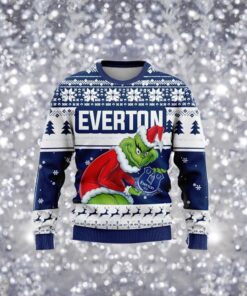 Personalized EPL Everton Grinch Ugly Sweaters All Over Print For Fan