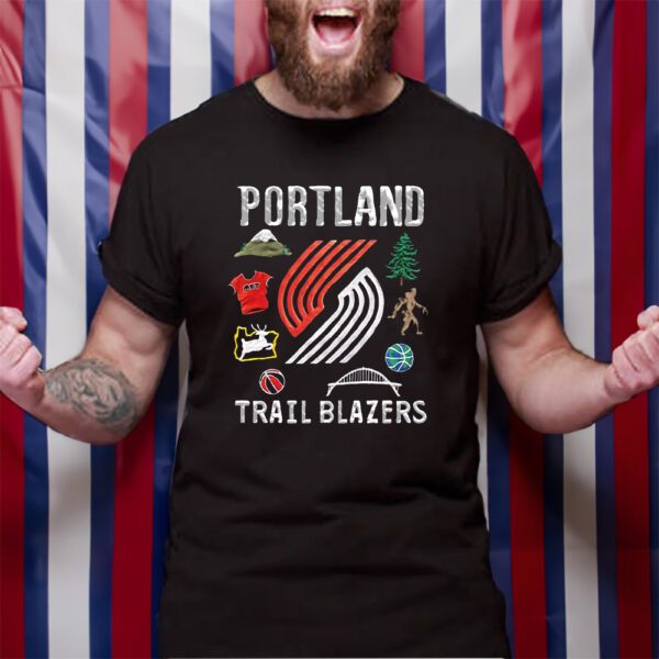 Portland Trail Blazers Nba X Market Claymation TShirt