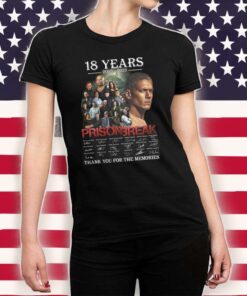 Prison Break 18 Years 2005 2023 Memories Shirts