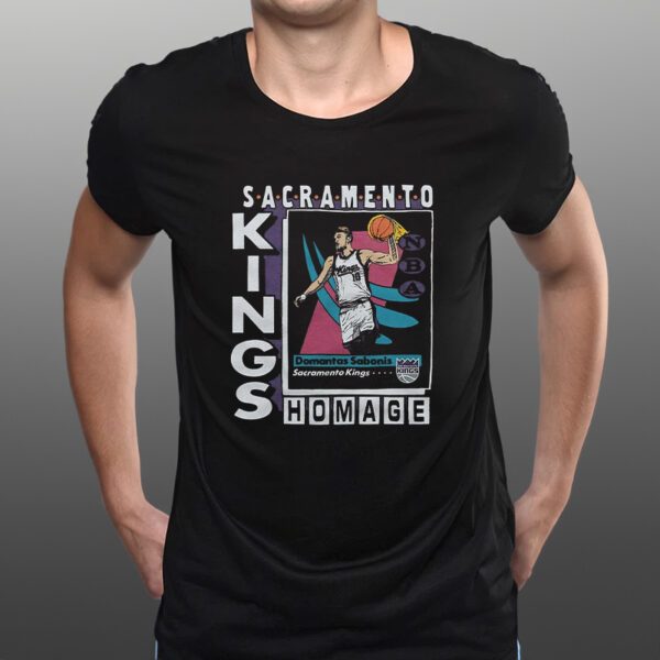 Sacramento Kings Trading Card Domantas Sabonis T-Shirts