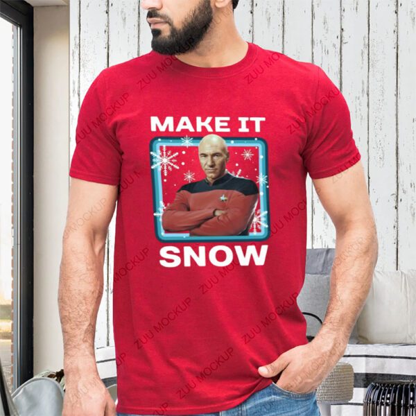 Star Trek Next Generation Make It Snow Christmas Shirt