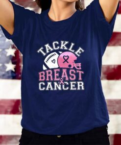 Tackle Breast Cancer Football T-Shirts